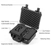 Weatherproof Shockproof Camera Lens Box w/ Customizable Foam