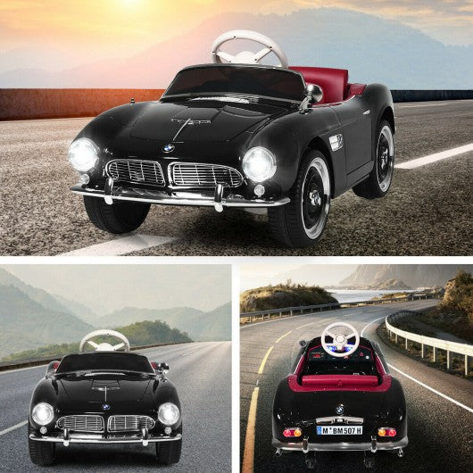12 V BMW 507 Licensed Electric Kids Ride On Retro Car