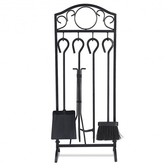 5 Pieces Decor Holder Fireplace Tools Set