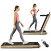 2-in-1 Folding Treadmill with Bluetooth Speaker LED Display
