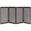 35'' Folding Standing 4 Panel Wood Pet Fence