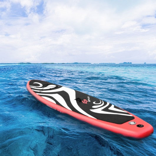 10' Inflatable Stand up Adjustable Fin Paddle Surfboard with Bag