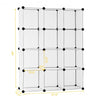 12 Cube Plastic Storage Organizer -White