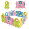 14 Panel Kids Activity Center Baby Playpen with Gate