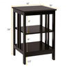 3-Tier Side Table Nightstand with Stable Structure