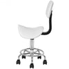 Adjustable Saddle Salon Rolling Massage Chair w/ Backrest