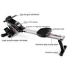 Folding Magnetic Rower Exercise Cardio Adjustable Resistance