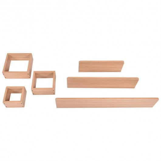 Set of 6 Home Display Floating Wall Mounted Shelves
