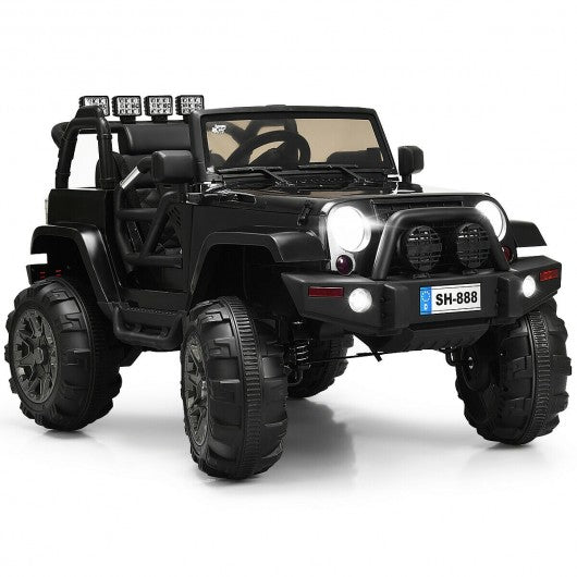 12V Kids Remote Control Riding Truck Car with LED Lights