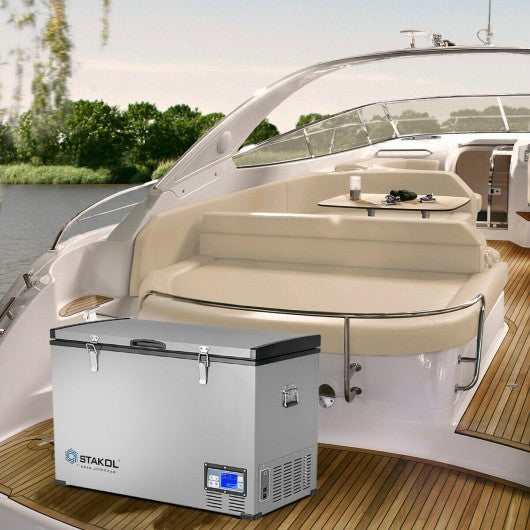 100-Quart Portable Camping Electric Car Cooler