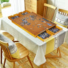 1500 Pcs Wooden Jigsaw Puzzle Table with 4 Drawers-Wood