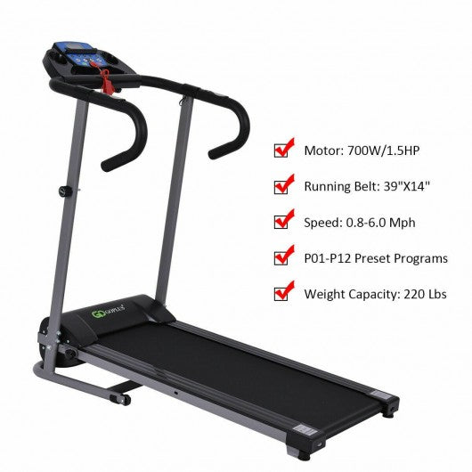 1100 W Foldable Electric Support Motorized Power Running Treadmill