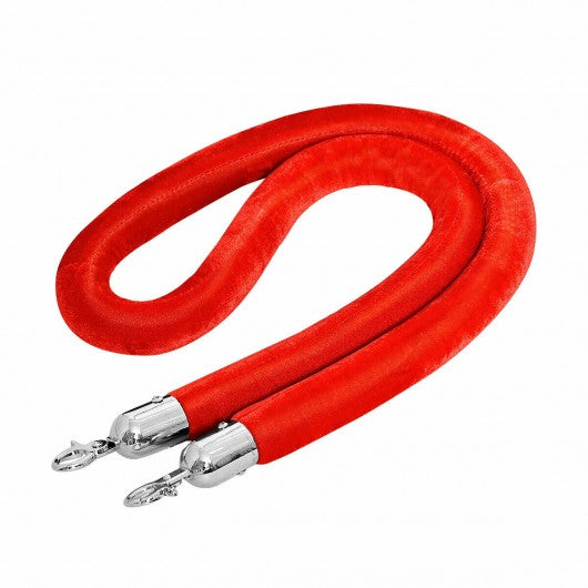 2 pcs Thick Stanchion Crowd Control Queue Velvet Rope