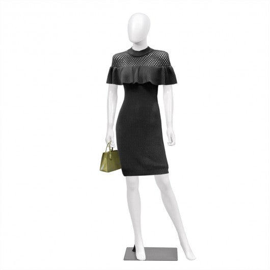 5.8 FT Female Mannequin Egghead Manikin with Metal Stand
