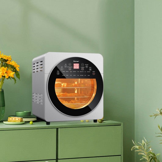 16 in 1 Air Fryer 15.5 QT Toaster Rotisserie Dehydrator Oven