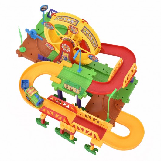 54 pcs Railway Train Building Blocks with Light & Music