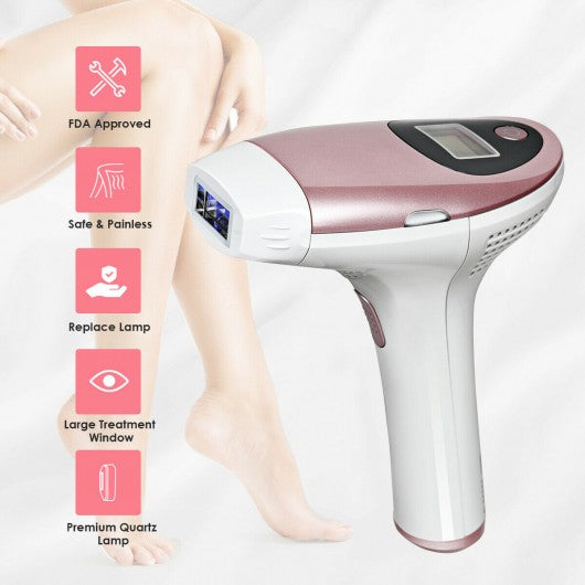 Permanent IPL Hair Removal with Flashes Pulsed Light LCD Screen