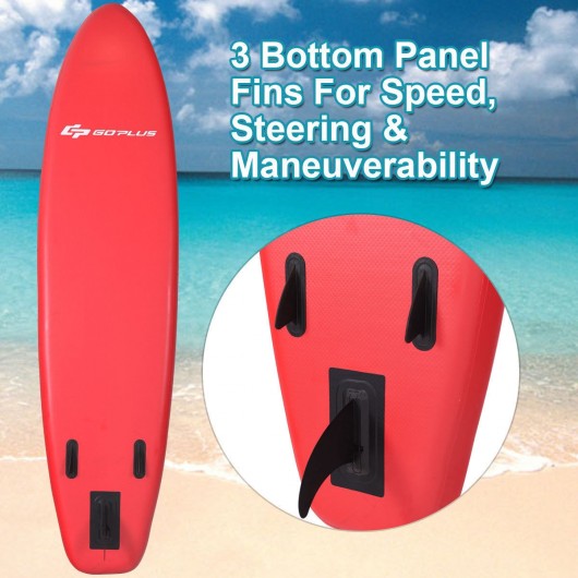 11' Inflatable Surfboard SUP with Adjustable Paddle Fin