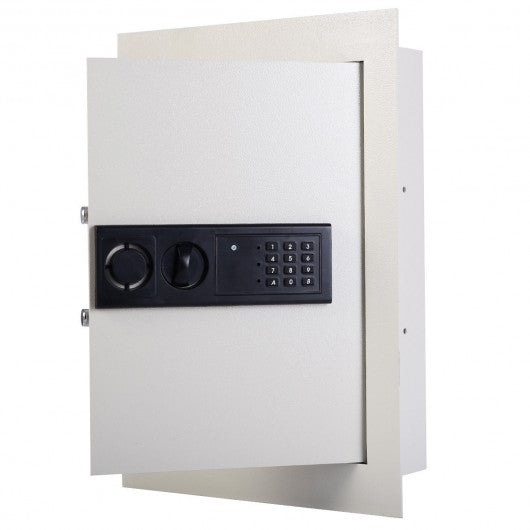 Digital Flat Recessed Wall Safe Security Lock Gun Cash Box