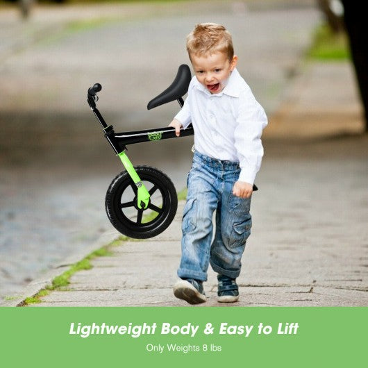 12€� Kids No Pedal Balance Bike with Adjustable Seat