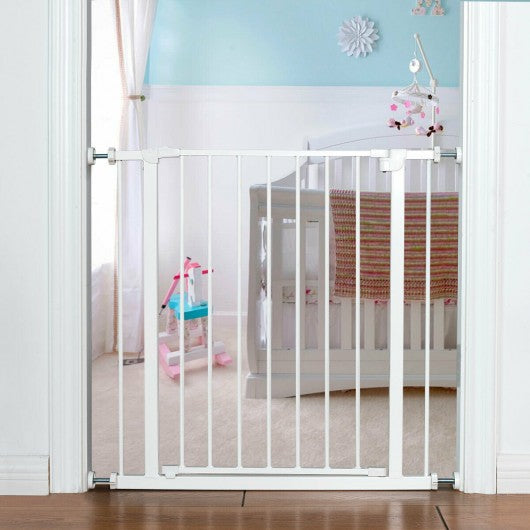 Child Pets Safety Gate Door Metal Easy Locking System