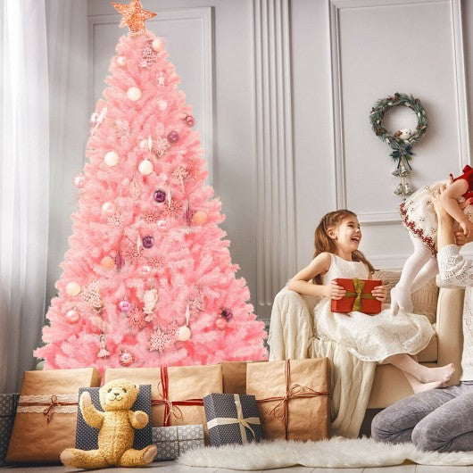 7.5Ft Hinged Artificial Christmas Tree Full Fir Tree