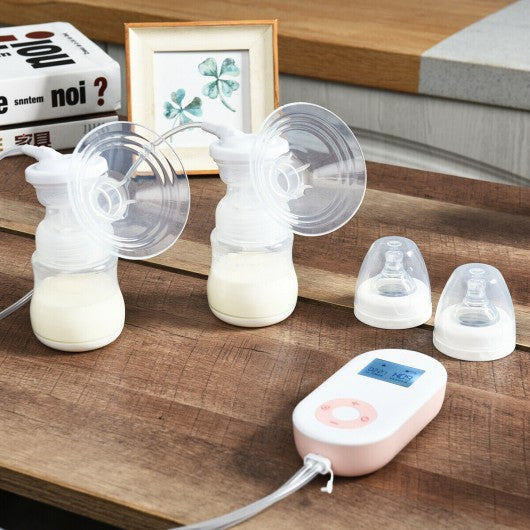 Electric Double Breastfeeding Pump with Expression & Massage Modes