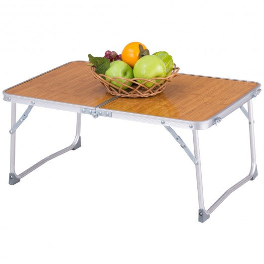 Portable Folding Tray Stand Laptop Notebook Table-Natural