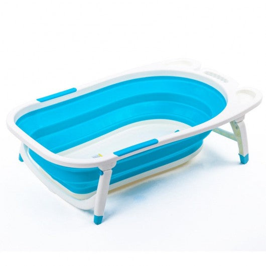 Baby Folding Collapsible Portable Bathtub w/ Block