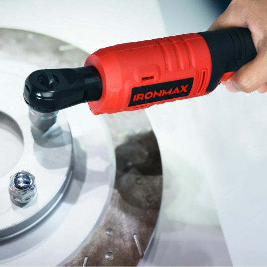 12V Cordless Electric Ratchet Wrench w/ 2 Packs Battery