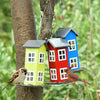 Outdoor Garden Yard  Wild Bird Feeder Weatherproof House-Green