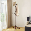 2 Heights Wooden Coat Rack with 8 Hooks