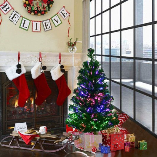 3' / 4' / 5' / 6' Fiber Optic Artificial PVC Christmas Tree