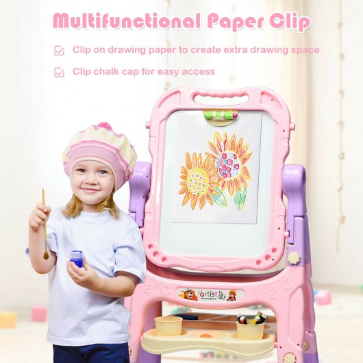 Kids Flip-Over Magnetic Double Sided Art Easel