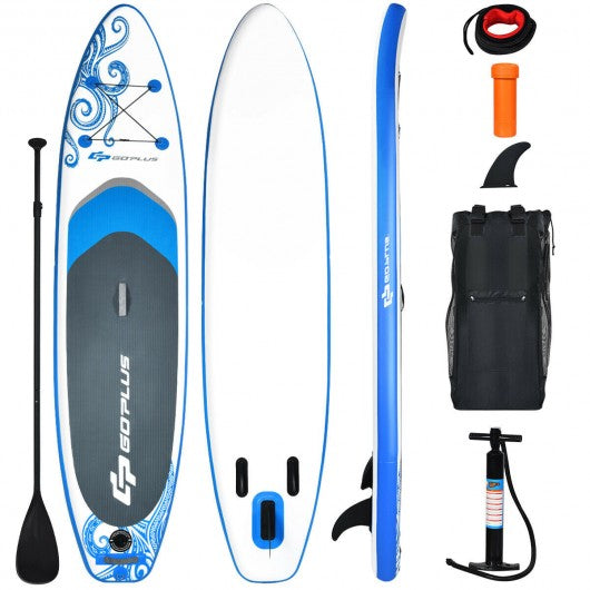 10.6' Inflatable Adjustable Paddle Board with Carry Bag