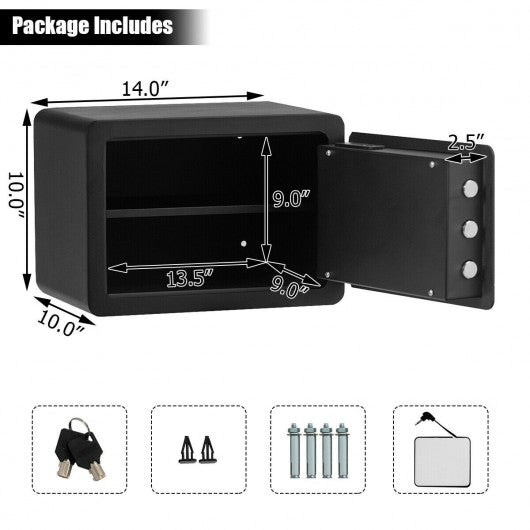 Fingerprint Safe Box Security Box with LED Light