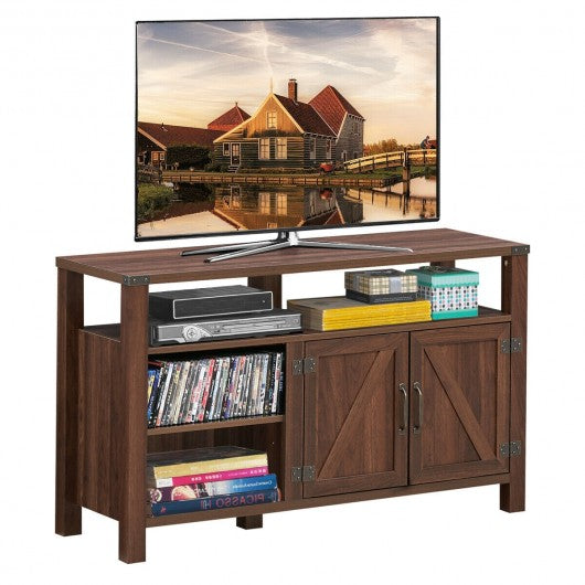 Entertainment TV Stand with Storage Cabinet & Shelf