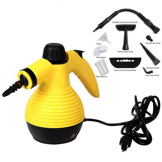 1050W Multi-Purpose Handheld Pressurized Steam Cleaner