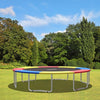 10FT Waterproof Safety Trampoline  Bounce Frame Spring Coverulticolor