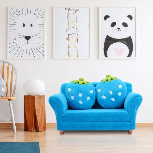 BL/PI Kids Strawberry Armrest Chair Sofa