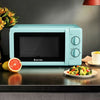 0.7 Cu. ft Retro Countertop Compact Microwave Oven-Green