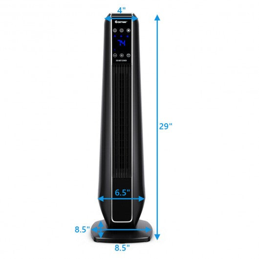 1500W Portable Oscillating Space Heater with Remote Control