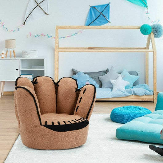 Five Fingers Baseball Glove Shaped Kids Sofa