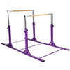 Kids Double Horizontal Bars Gymnastic Training Parallel Bars Adjustable-Purple