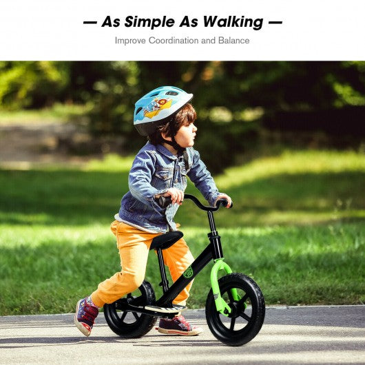 12€� Kids No Pedal Balance Bike with Adjustable Seat