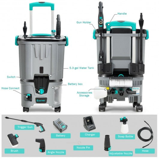 1160 PSI Cordless Electric Pressure Washer