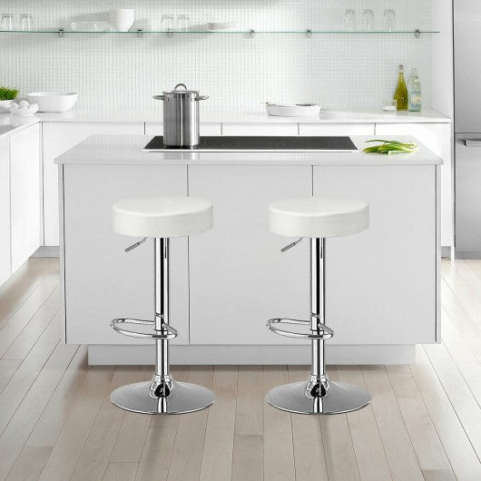 1 PC Round Bar Stool Adjustable Swivel Pub Chair