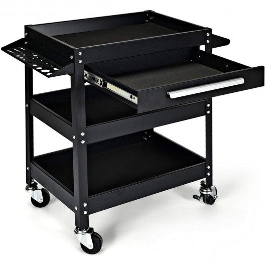 Rolling Tool Cart Mechanic Cabinet Storage ToolBox Organizer with Drawer