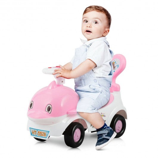 3-in-1 Baby Walker Sliding Car Pushing Cart Toddler Ride