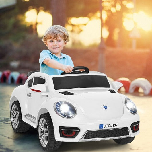 Kids Electric Ride On Car Battery Powered -White